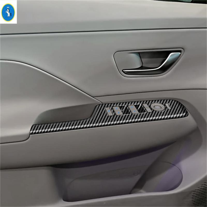 Control Panel / Window Lift Button / trument Panel Head Lights Button Cover Trim For Hyundai KONA 2025 2026 Accessories