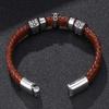 Bracelet en cuir Meier le plus vendu: style européen et américain, cordon multicouche tissé à la main avec fermoir magnétique, bracelet jonc en cuir véritable