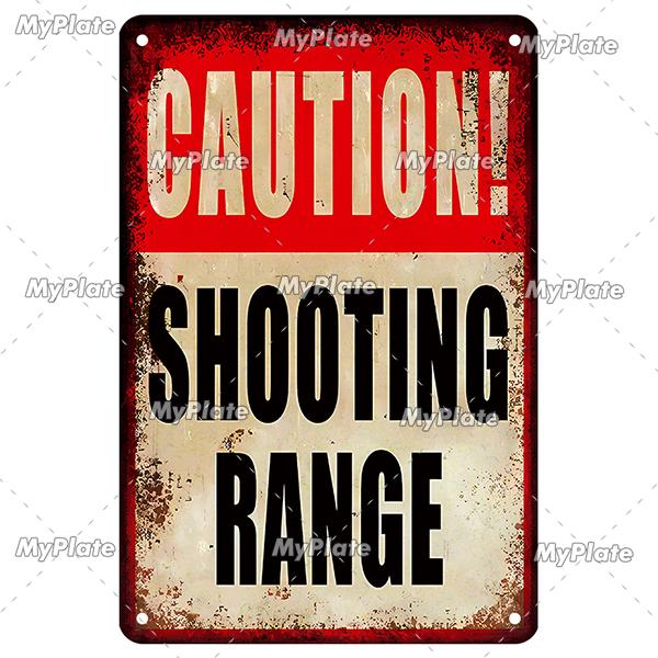 [MyPlate] Zombie Zone Tin Sign 8x12Inch Metal Sign Retro Plaque Home Decor Metal Vintage Man Cave Bar Pub Club Wall Decoration