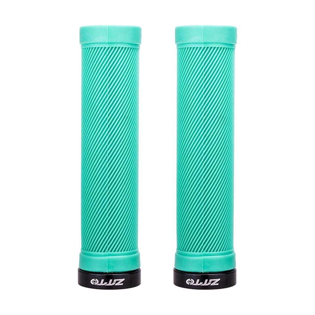 Handlebar Grips Shock Absorbing 22mm Bike Lockable Handle Grip , Blue
