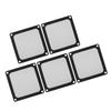 5Pcs PC Computer Case Cooler Fan Dust Filter Magnetic Frame Dustproof PC Fan Dust Filter Mesh Black 80mm