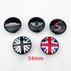 4pcs 54mm Mini Car Wheel Hub Center Caps Rim Cover Badge Emblem For Mini Works Cooper F54 F55 F56 F57 F60 R50 R52 R53 R55 R56R57