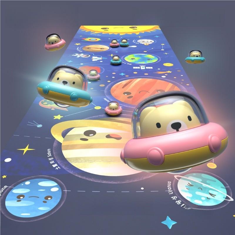 Weltraum-Hockey Eisbahn Spielzeug für Kleinkinder Pädagogisches Kunststoffmaterial Kinder Für