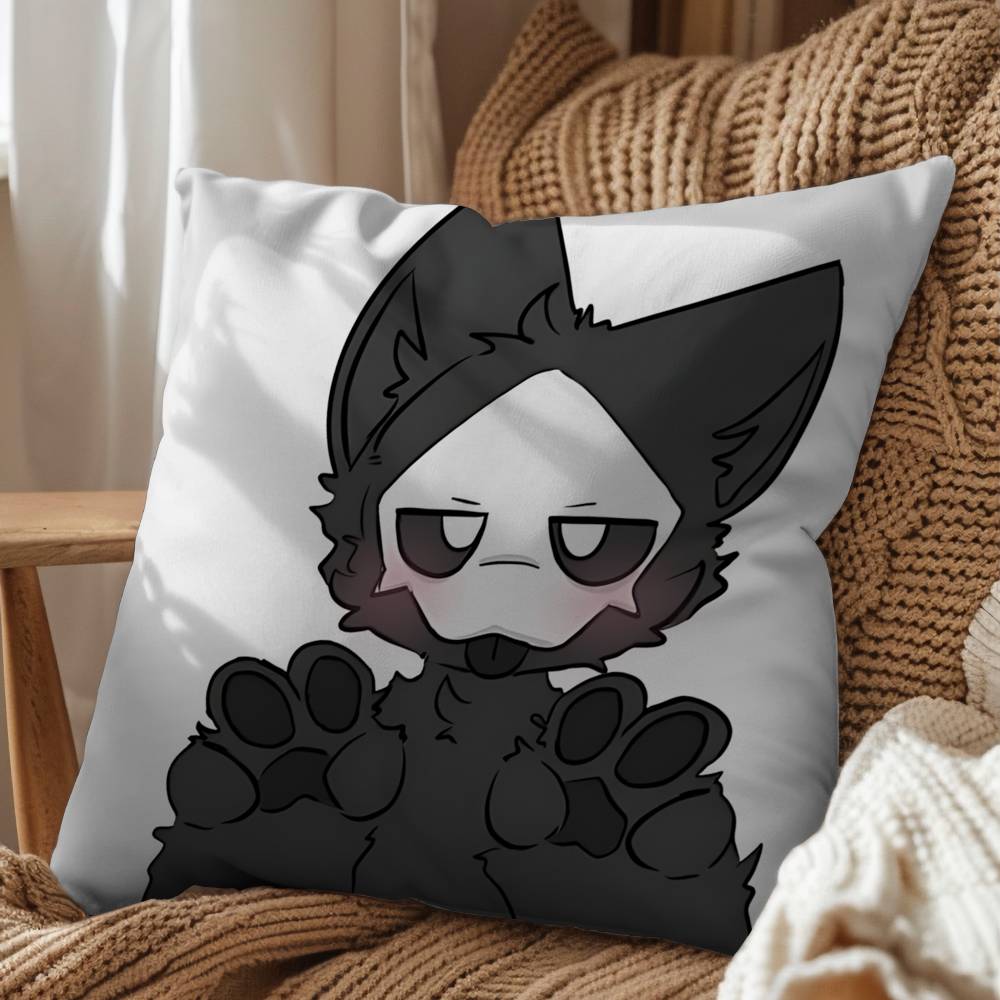 cute Dr K Changed Puro Print Throw Pillow Cover Square Cushion Case for Living Room Bedroom Decor