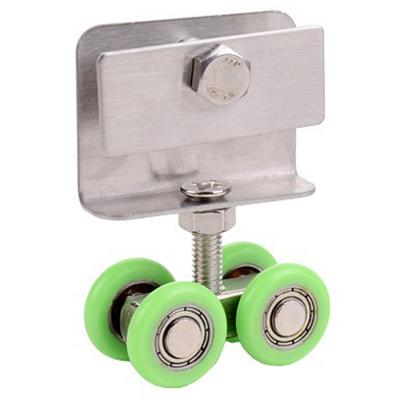 Nylon Wheel Castors Shower Door Roller Bathroom Remodeling Green Easy Installation Sliding Door Caster Comprehensive Package