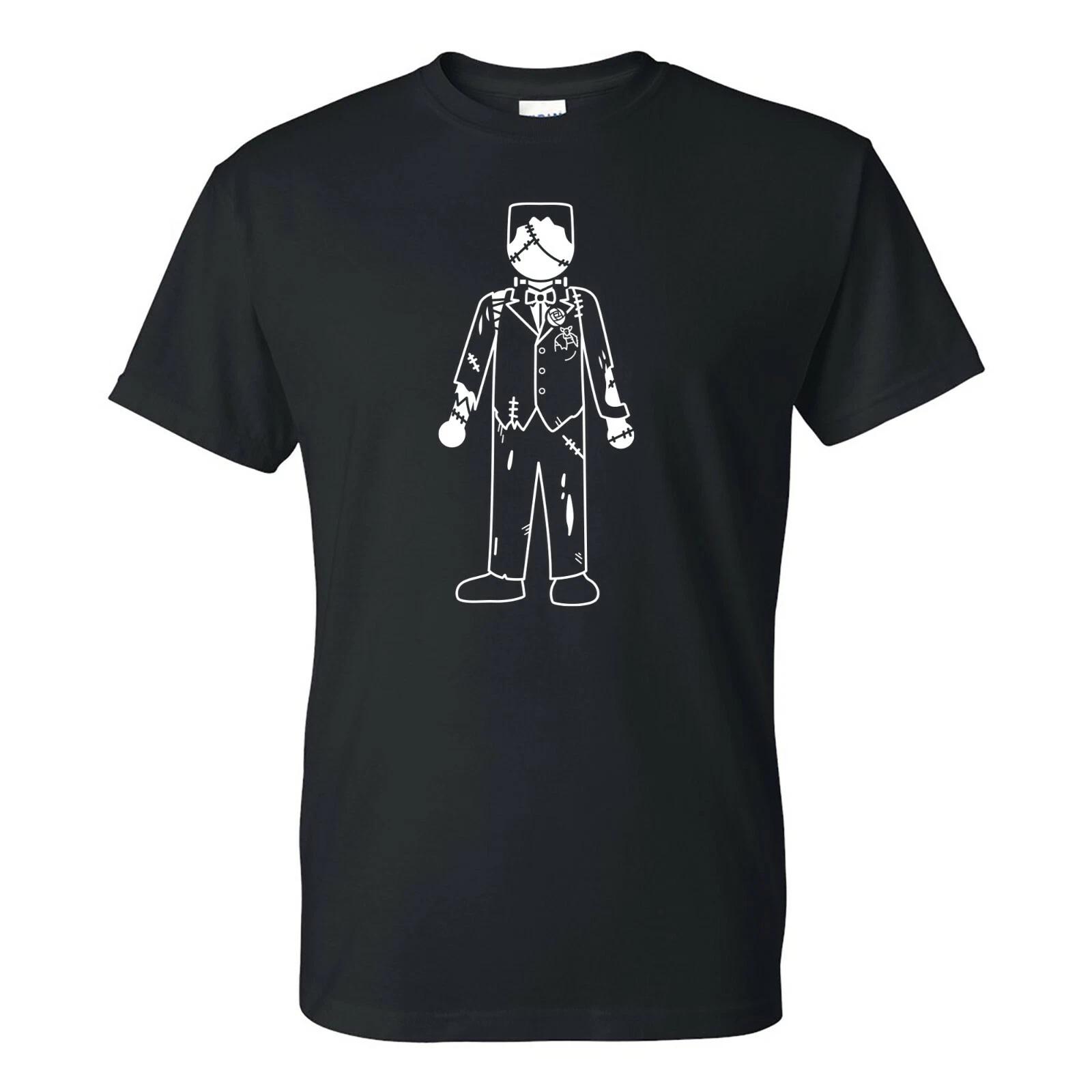 Frankenstein Groom - Cute Wedding Halloween Couple Costume T Shirt - Black L
