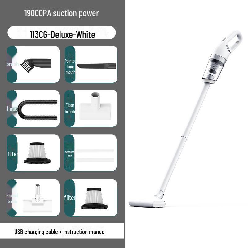 Rechargeable Handheld High-Power Portable Vacuum Cleaner for Cars and Home