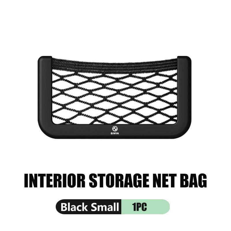 Car Storage Net Pocket Mesh Bag Organizer Elastic Flexible Bag For BMW M Performance E36 E46 E60 E90 E91 E92 E93 F30 F20 pdcr06