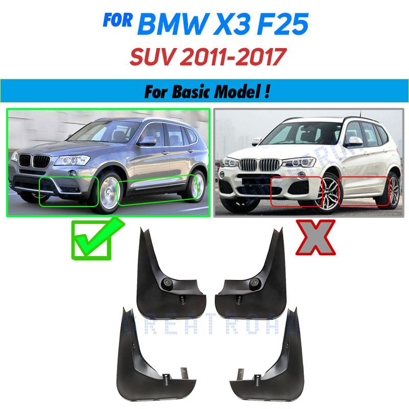 

4 шт. автомобильные расширители крыльев, брызговики, брызговики, брызговики для BMW X3 F25 2011-2017, аксессуары 2012 13 14 2015 2016