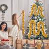 2m Christmas Tinsel Ribbon Garland Gold Silver Color Decorative Tinsel Strips Home Wedding Birthday Party Wall Door Decor