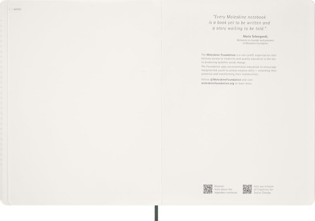 Moleskine 2026 Essential Weekly Starting In XXL Size X Myrtle DSESNK1512WN7Y26 Diary, 12-Month Planner, January, Vertical, (22cm 28cm), Green,