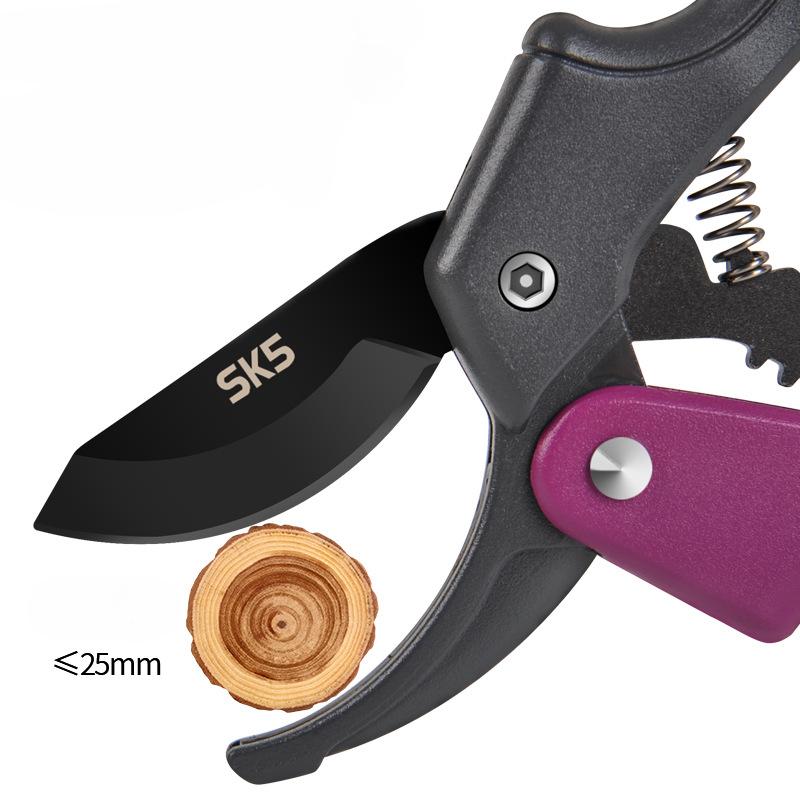 SK5 Plant Trimming Scissors Flower Stem Shears With Safety Lock And Labor-saving Spring Garden Trimming Scissor Anti-Slip Handle