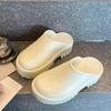 New non-slip heightening slippers women's four-season outer wear trendy fashion sandals bag head shoes