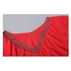 Summer Short Sleeved V Neck Women's T Shirt Elegant Slim Hot Drilling Ruffles Mesh Tees