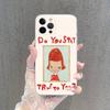 Contemporary Art Yoshitomo Nara Phone Case For IPhone 17 16 15 14 13 11 12 Pro Max 16 Plus Transparent