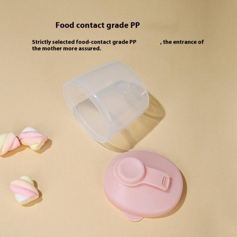 Travel Milk Powder Storaeg Box Formula Container Detachable Feature for Single Use Feeding and Easy Storage