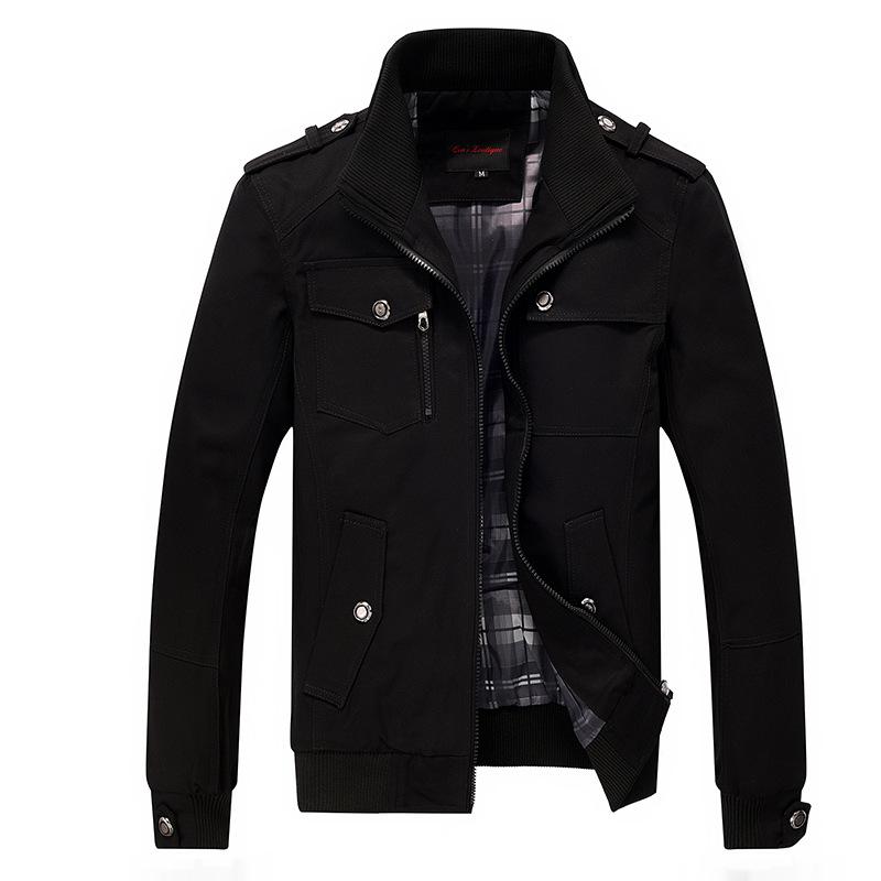 Men's Korean Style Stand-Up Collar Casual Jacket - Versatile Fashion for Spring and Autumn