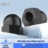 Black Zinc Plated Cap Nut, 304 Stainless Steel, DIN1587, Salt Spray Resistant (48 Hours), Sizes M3-M12