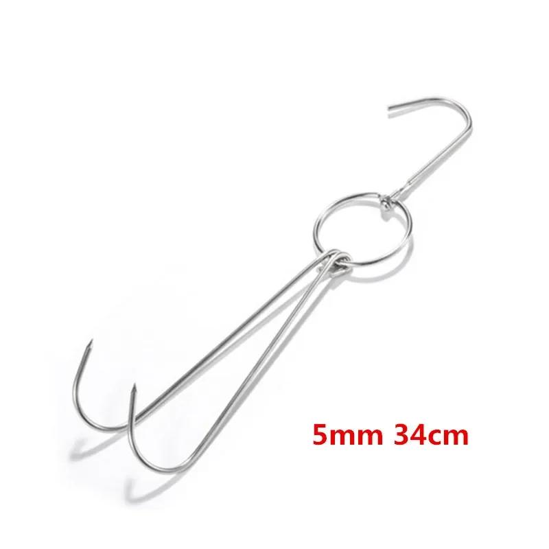 Stainless Steel Beef Meat Clasps Duck Goose Turkey Hooks Roast Duck Bacon Hook BBQ Storage Hanger Bread Hook Tools Accessories
