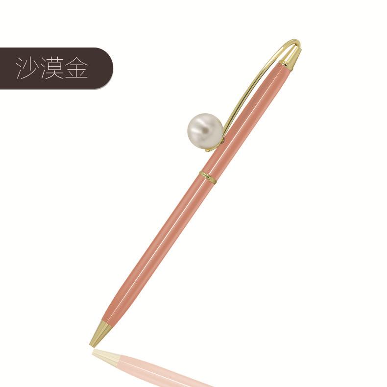 Creative Pearl Ballpoint Pen Pearl Embellishment Pen Holder Queen Scepter Metal Gift Advertising Pen Customization