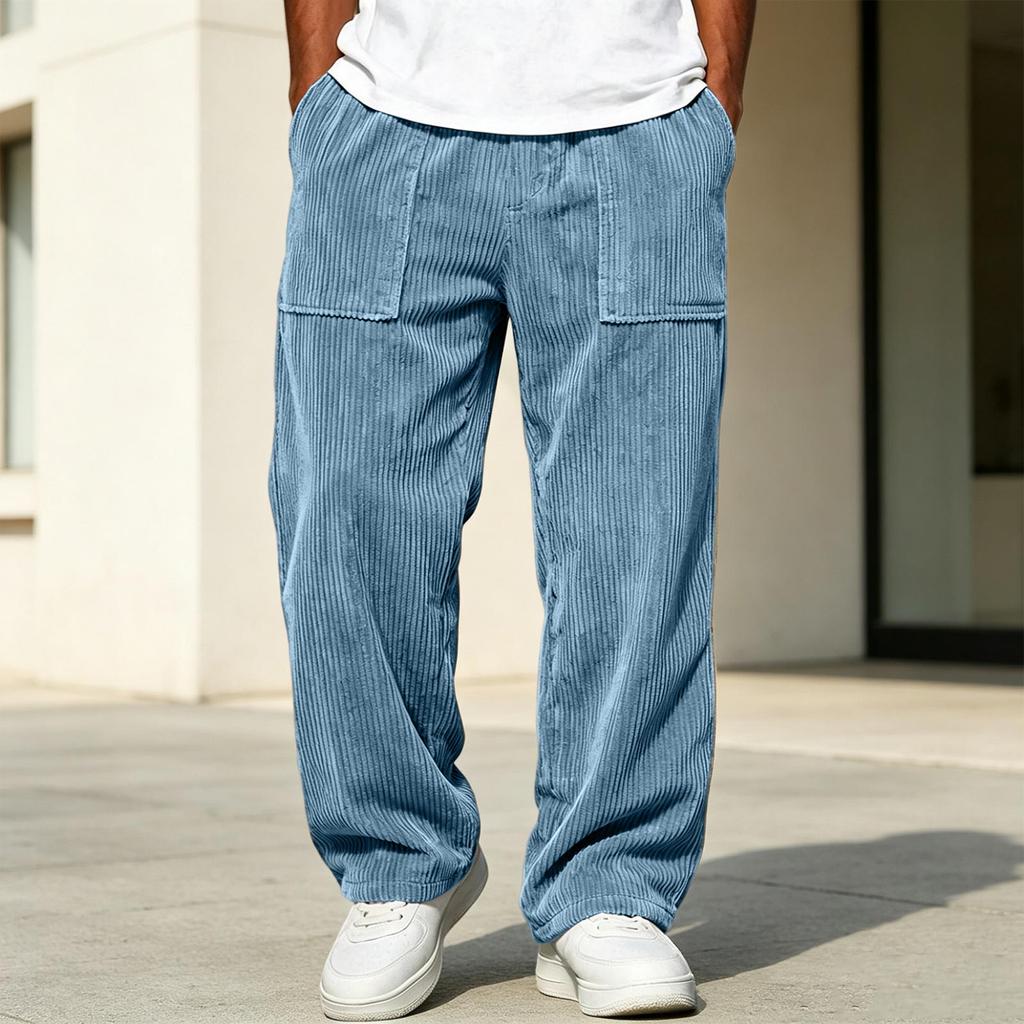 Men's Long Corduroy Pants, Trendy and Versatile for Casual Everyday Wear