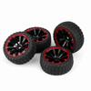 4pcs Set Tires Rubber Tyre Racing Off Road Vehicle Wheel Rim for RC 1:10 Car Part