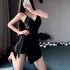 Meiyunjia erotic underwear temperament lace-up suspenders sexy V-neck slim-fitting straps slim dress
