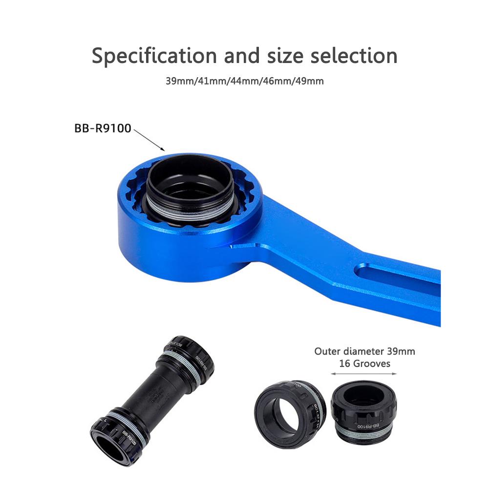 6-in-1 Axle Wrench Bike Bottom Bracket Tool Bicycle BB Wrench Central Axle Wrench Bicycle DUB Crankset Installation Removal Tool