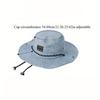 Wide Brim Bucket Hat for Men Women - Summer Breathable Sun Hat for Outdoor Camping, Hiking, Beach, Fishing & Music Festivals