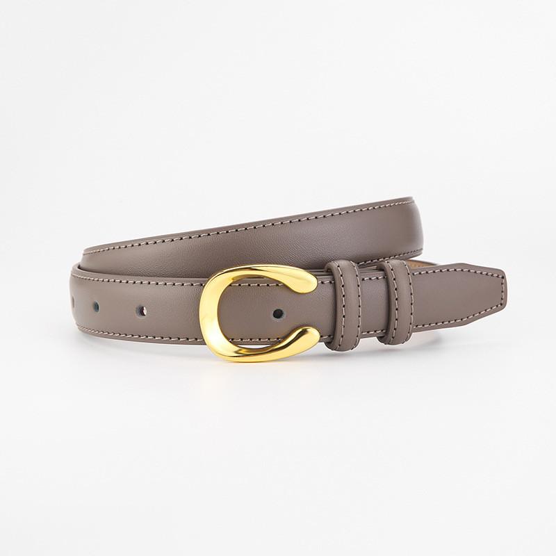Genuine Leather Womens Belt Business Casual Designer Accessory For Office Wear