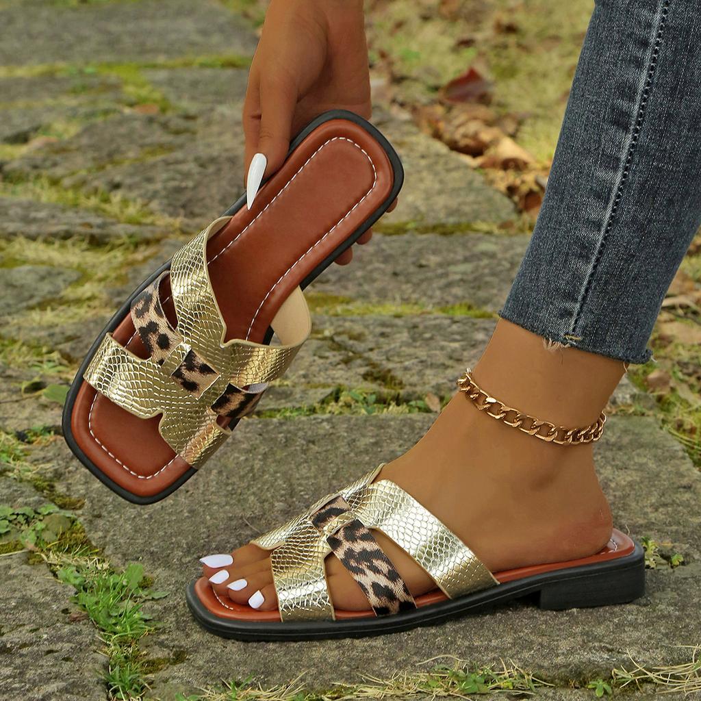 South East Asia Large Size Women's Shoes 2025 Summer New Women's Casual Flat Sandals Large Size 35-42