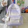 Schoolbag new simple daily lightweight dream gradual change star backpack girl heart backpack student large capacity schoolbag