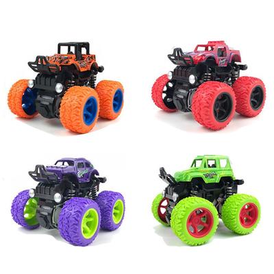 Mini Inertial Off-Road Vehicle Pullback Children Toy Car Plastic Friction Stunt Car Kids Boys Toys