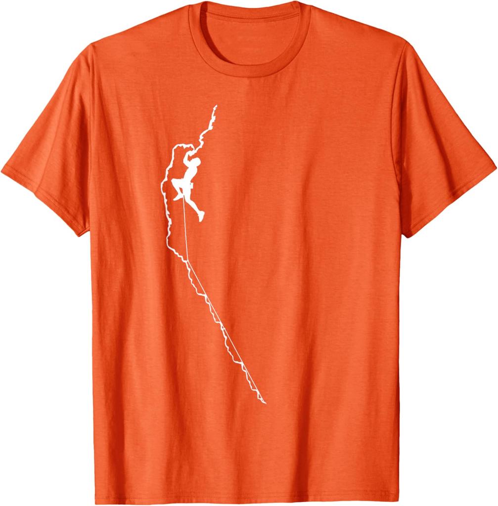 Rock Climbing Graphic Tee Men Sport Bouldering Mountaineer Outdoor Activity Gift TShirt