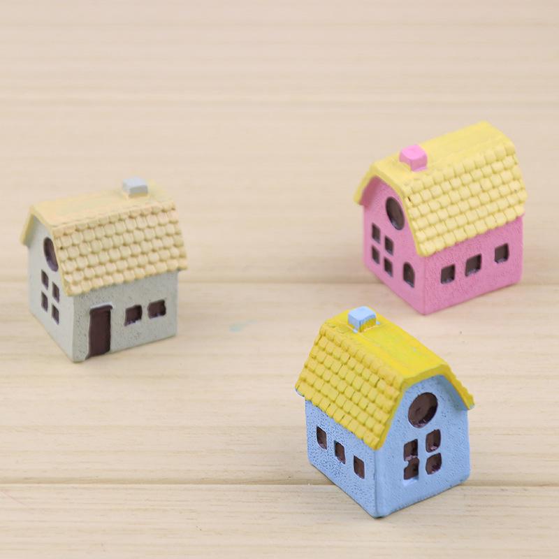 Piccola Casa Micro Paesaggio Decorazioni Accessori Resina Ornamenti per la Casa Villa