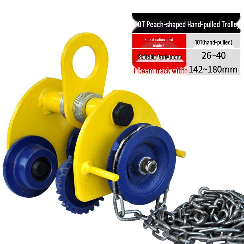 Jin You 2 Ton Monorail Trolley Hand-Pulled I-Beam Hoist