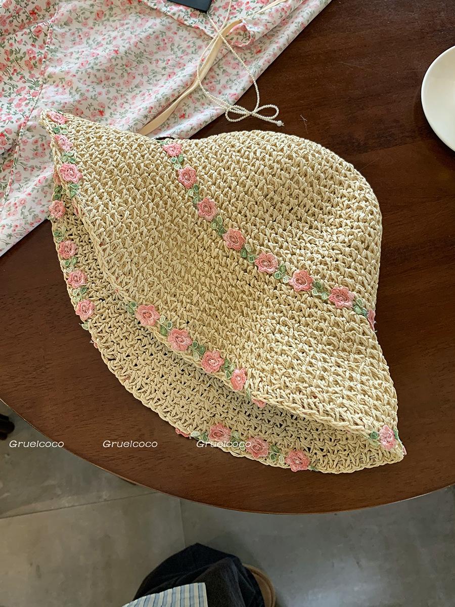 

Womens 2024 Trendy Summer Straw Hat With Comfortable Fit Perfect For Beach Use бежевий