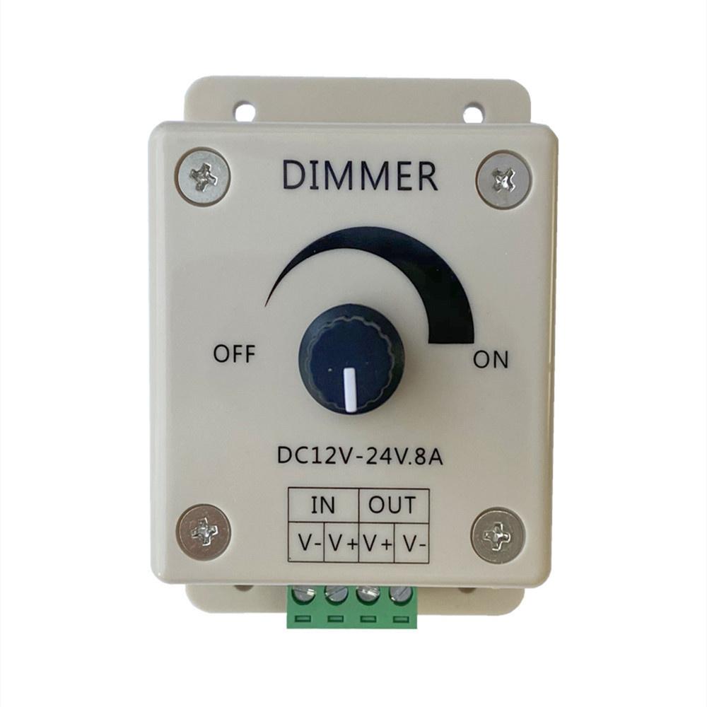 2x Manual Dimmer Switch For LED Strip Light Lamp Dimming Controller DC12V-24V 8A