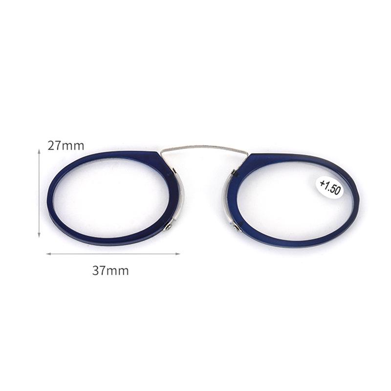 Stick On Phone Mini Clip Nose Bridge Reading Glasses +1.0 To + 3.0 Portable Presbyopic Glasses With Case Diopter Eyewear