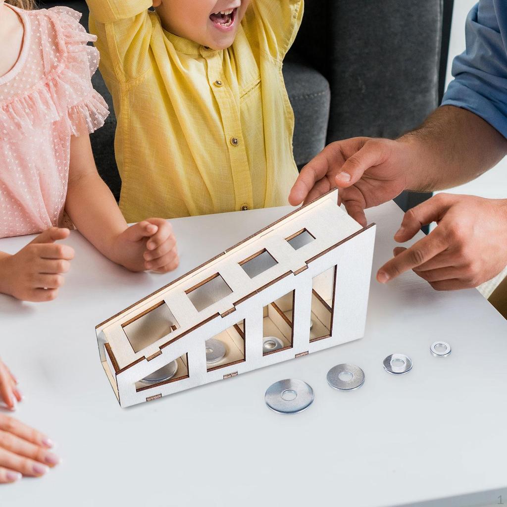 Separation Toy Change Sorter Teaching Props Wood Sturdy Creative Physics Stem Toys for Age 7-14