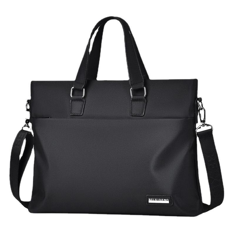 Infineo Men's Oxford Cloth Business Tote: Large Capacity Handbag for Meetings & Files