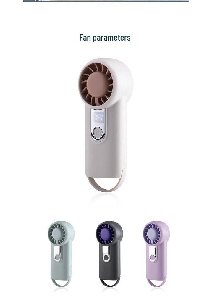 2026 High-Speed USB Rechargeable Handheld Fan: Portable, Five-Speed, Customizable Logo, Strong Wind