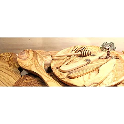General Olive Wood Cutting Board, Solid Wood, Grooved, Olive, 50cm, GOWGB028