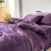 Winter Flannel Duvet Cover Solod Color Soft Warm Quilt Cover Cozy Thick Comforter Cover for Adults Children Queen King Bed Linen
