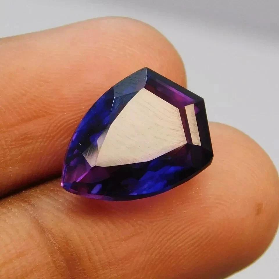 Natural Purple Pink Tanzanite Fancy Cut 7+ Ct Stunning Certified Loose Gemstone