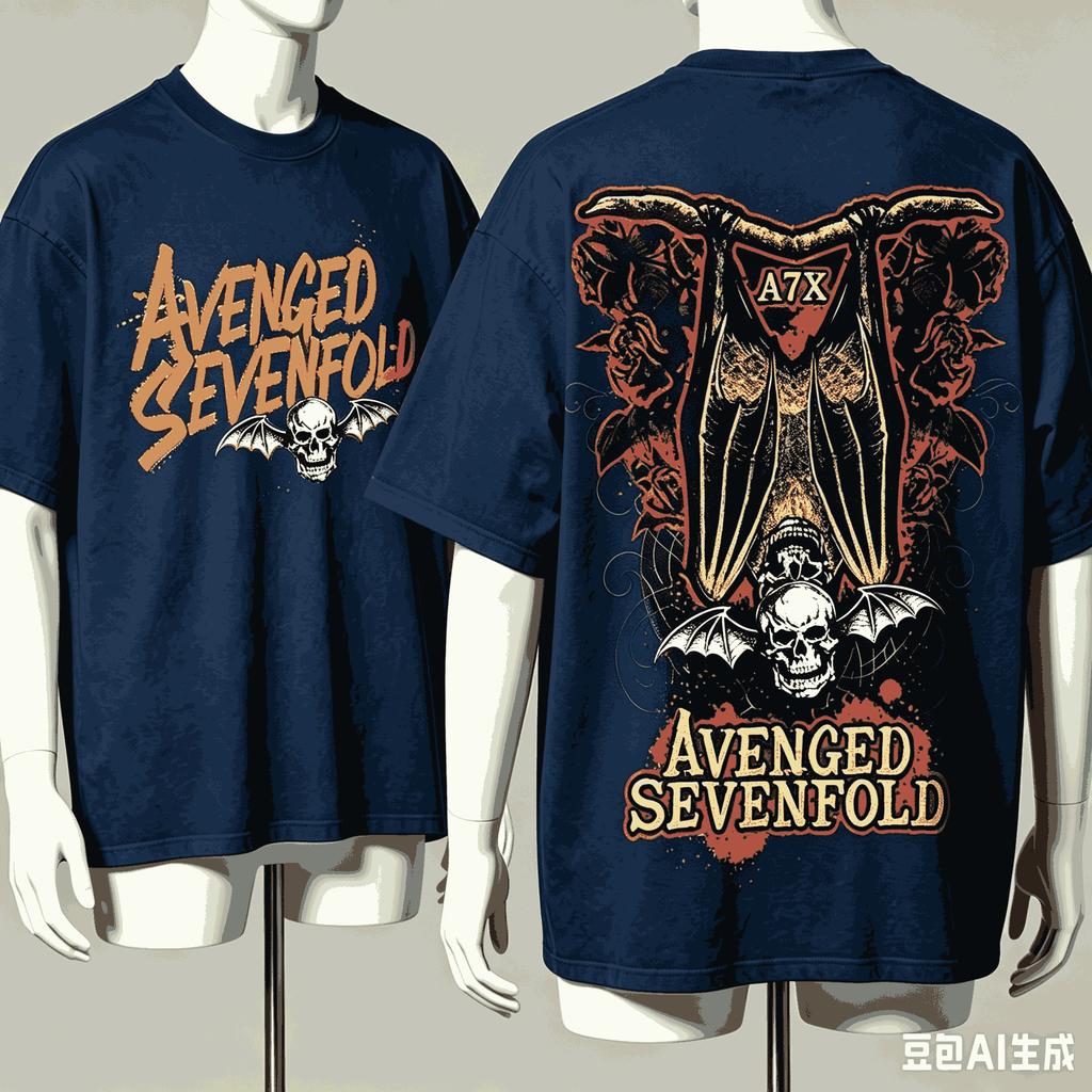 Avenged Sevenfold For Fan Gift Tshirt Unisex Unisex Harajuku Oversized Unisex Short Sleeve Streetwear High Quality Breathable Tee