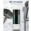 Soap Dispenser White 320ml Wall Mounted Single Manual Soap Dispenser with Lock for Bathroom Kitchen