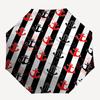 1pc Nautical Stripes with Anchors Pattern Umbrella with Plastic Handle, Suitable for All Seasons Outdoor PT424
