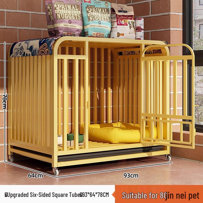 Large Pet Cage: Multi-Sized Dog & Cat Enclosure with Toilet Space