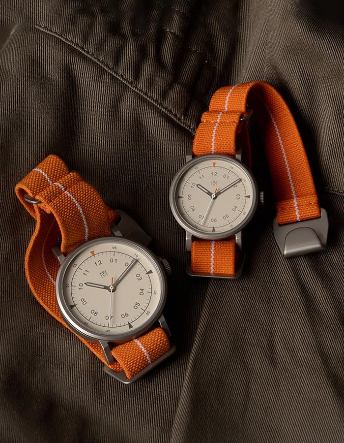 Maven Watches 34mm THE URBAN SCOUT SERIES Minimal Fashion Watch ORANGE P [Official Shop] (MUS-01 34MM)
